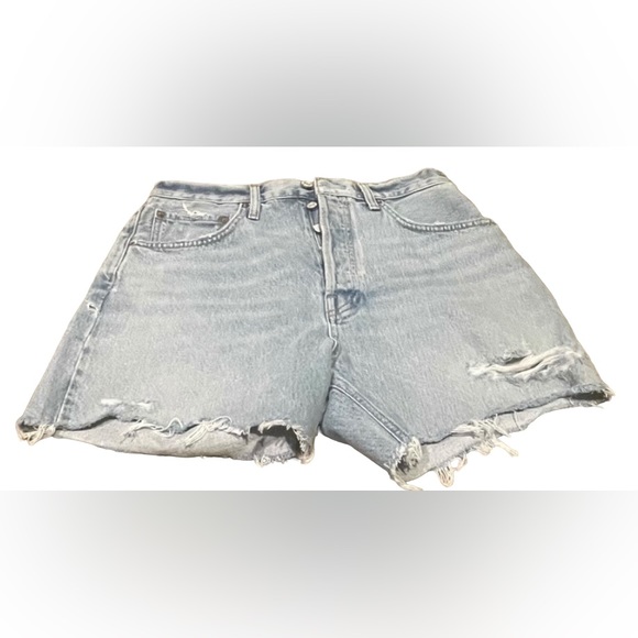 NWT: Women's AGOLDE Riley High-Rise Slim Leg Shorts Size 29 in